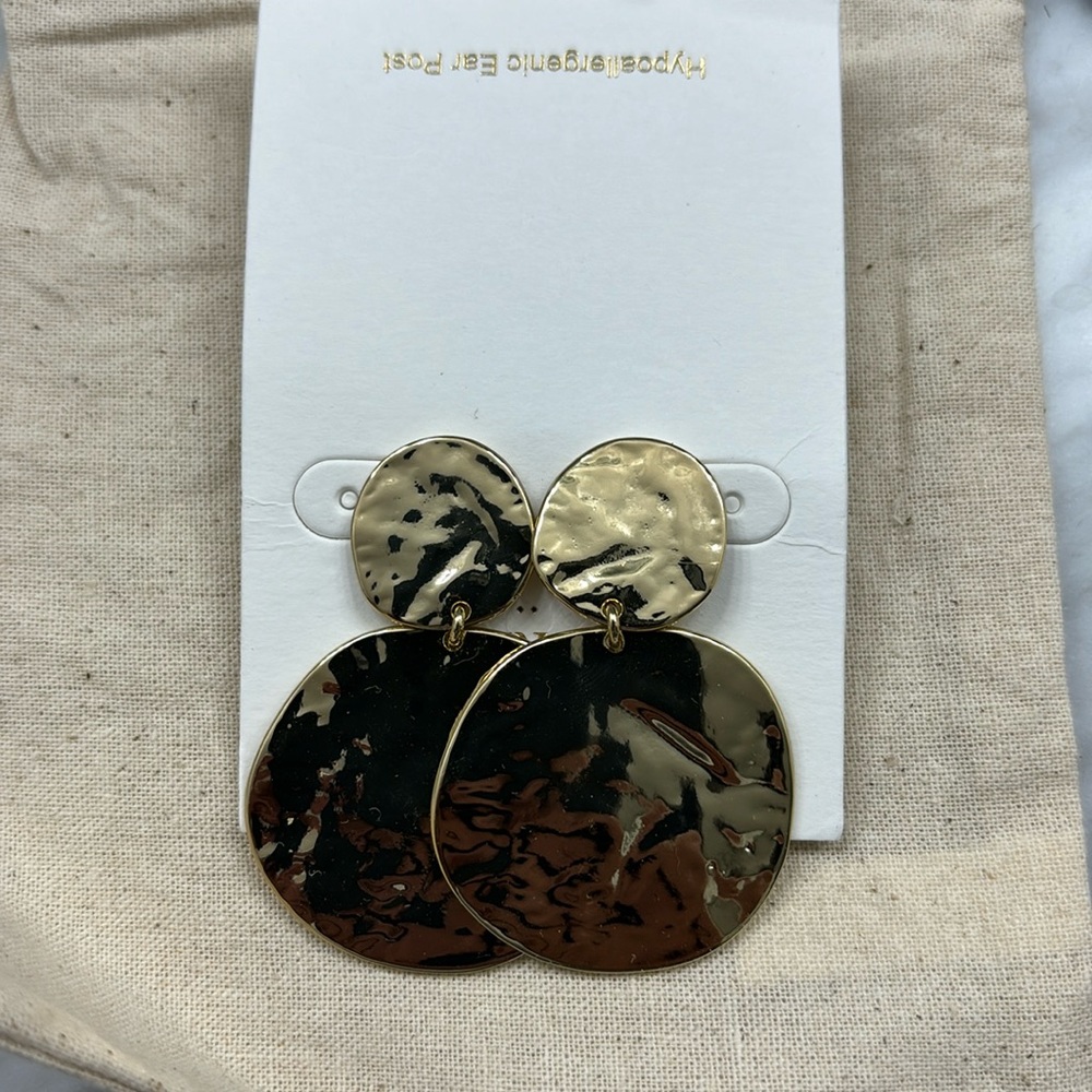 NWT J.Crew Factory Gold Earrings